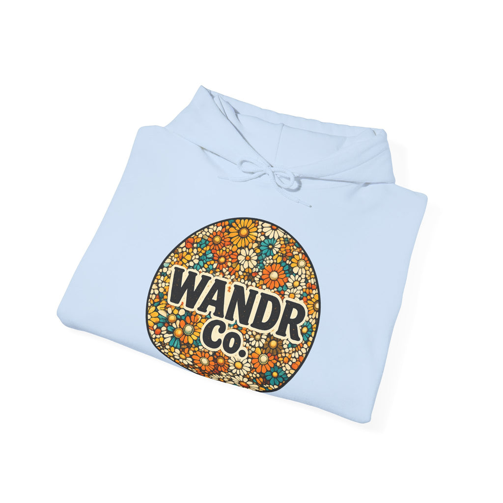 WANDR Co. Unisex Floral Logo Hoodie