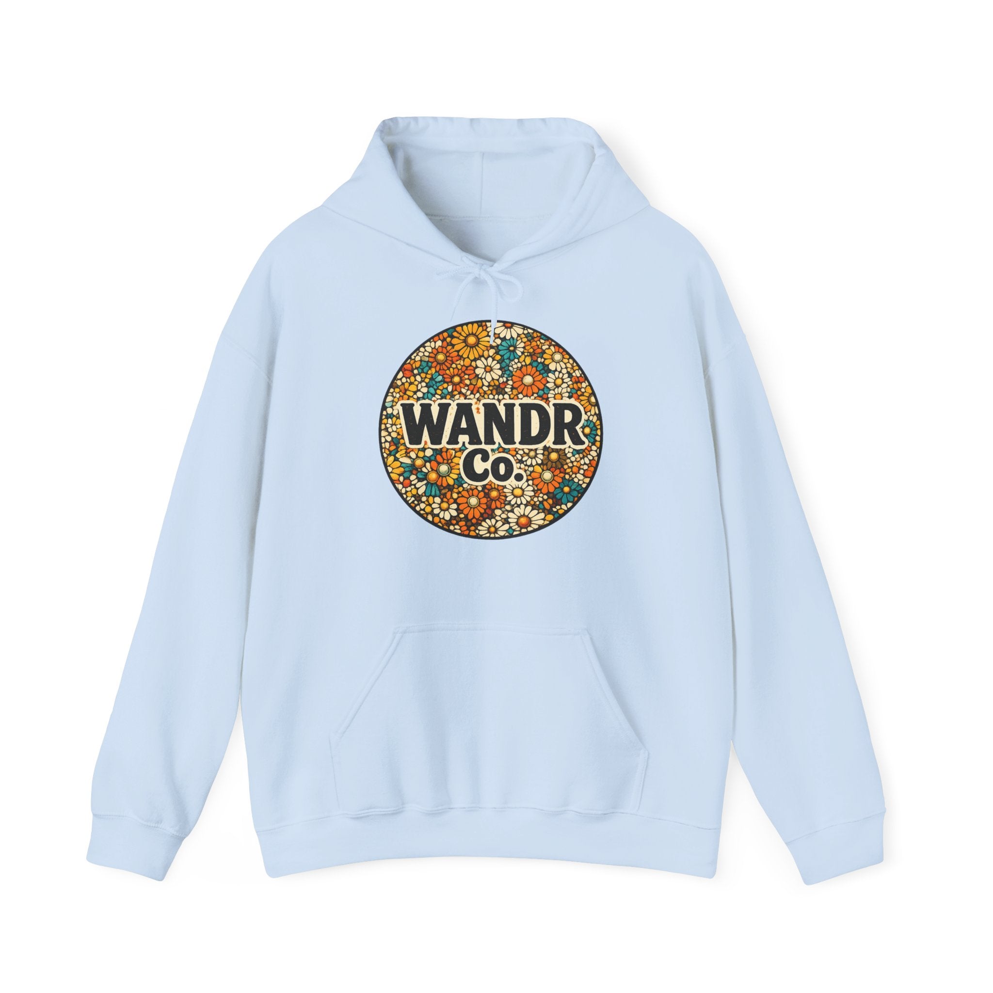 WANDR Co. Unisex Floral Logo Hoodie