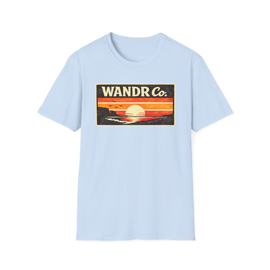 WANDR Co. Unisex Retro Sunset T‑Shirt