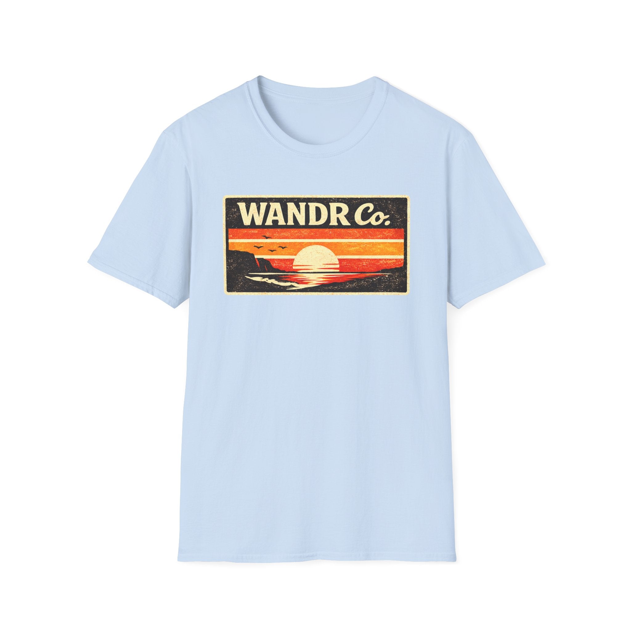 WANDR Co. Unisex Retro Sunset T‑Shirt