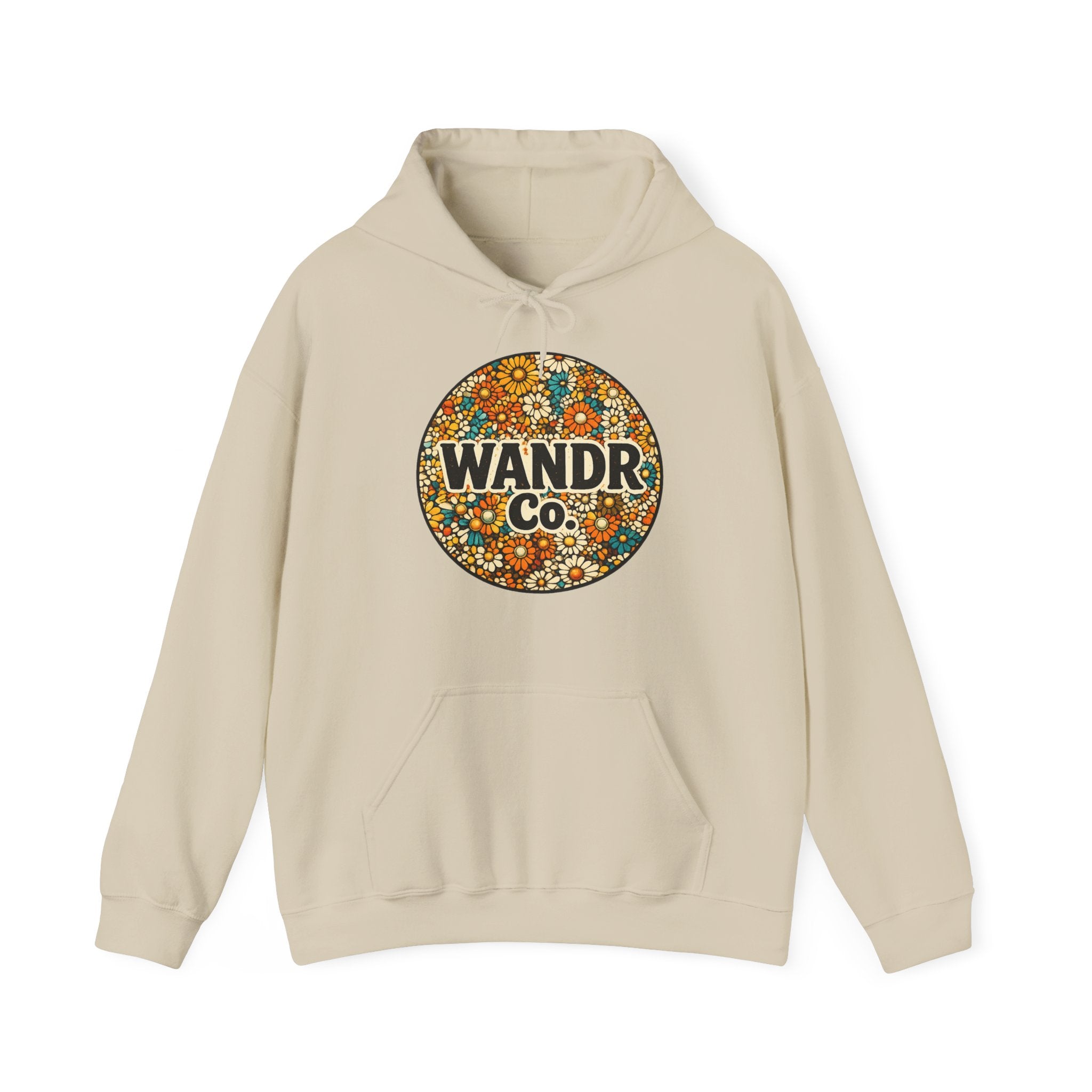 WANDR Co. Unisex Floral Logo Hoodie