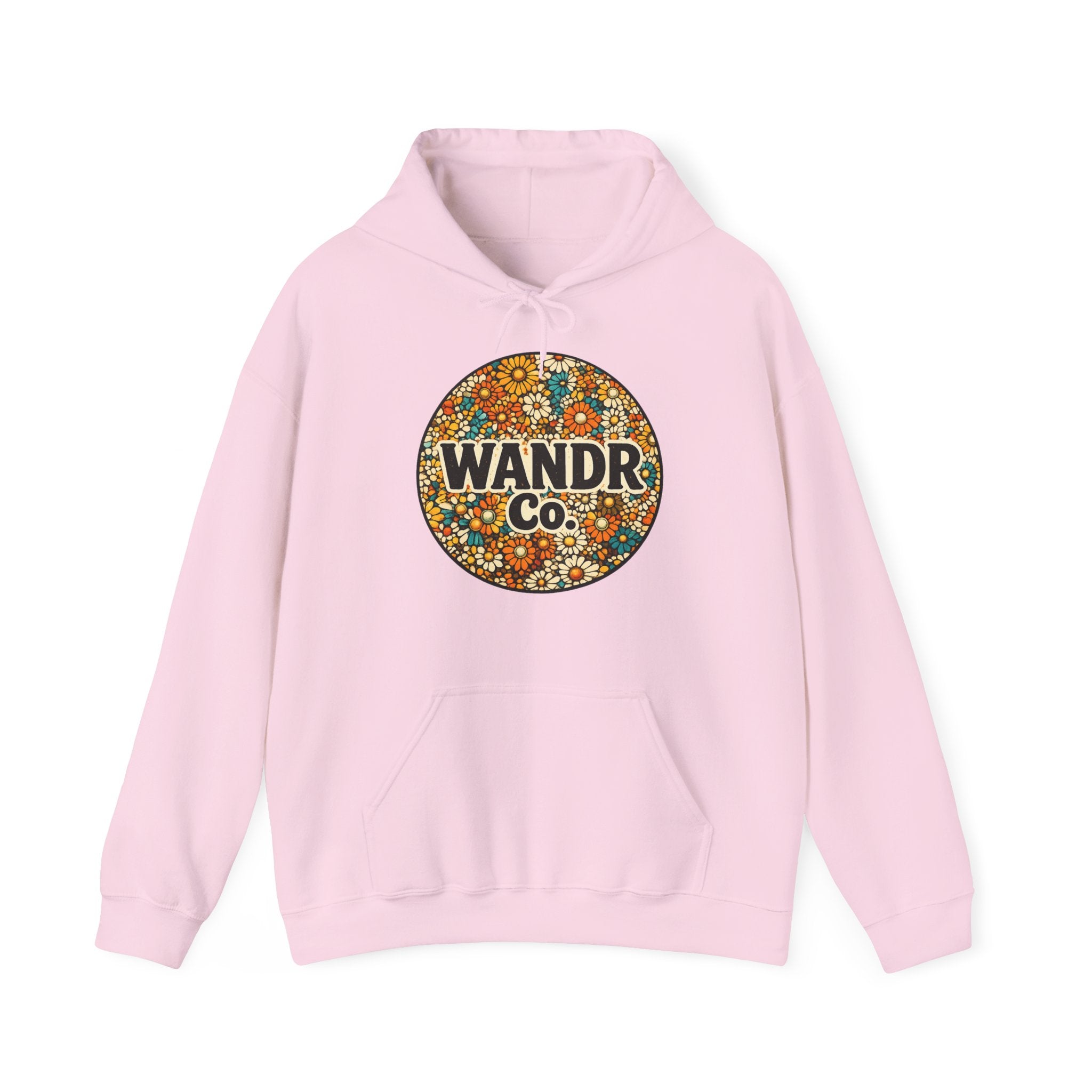 WANDR Co. Unisex Floral Logo Hoodie