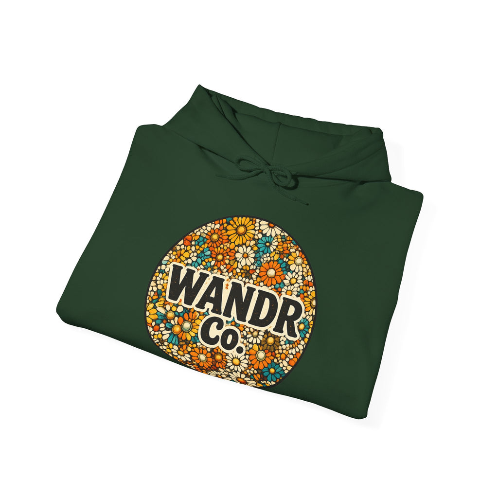 WANDR Co. Unisex Floral Logo Hoodie