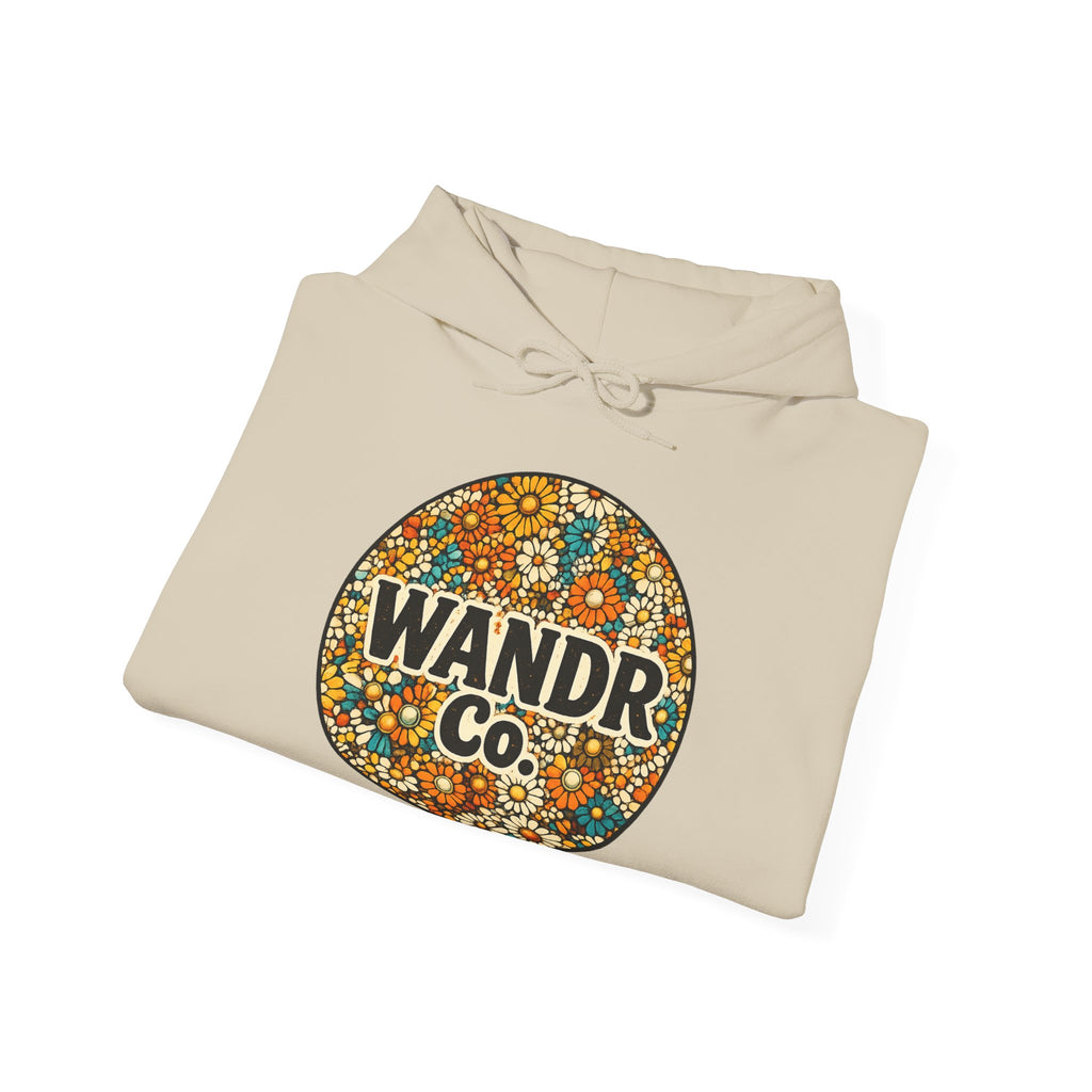 WANDR Co. Unisex Floral Logo Hoodie