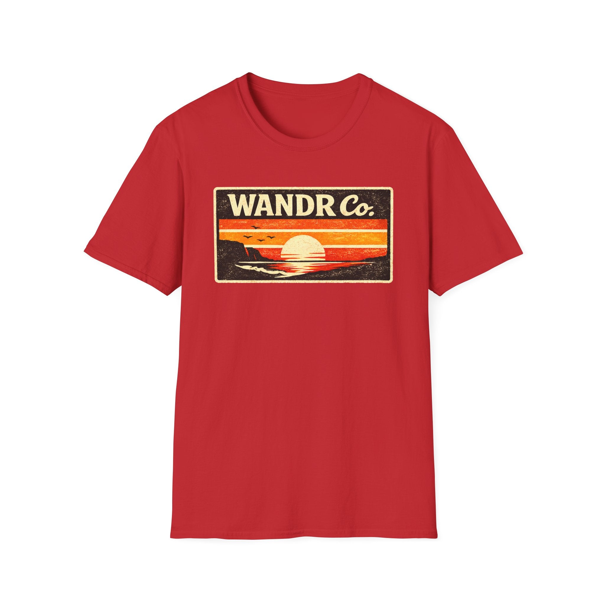 WANDR Co. Unisex Retro Sunset T‑Shirt