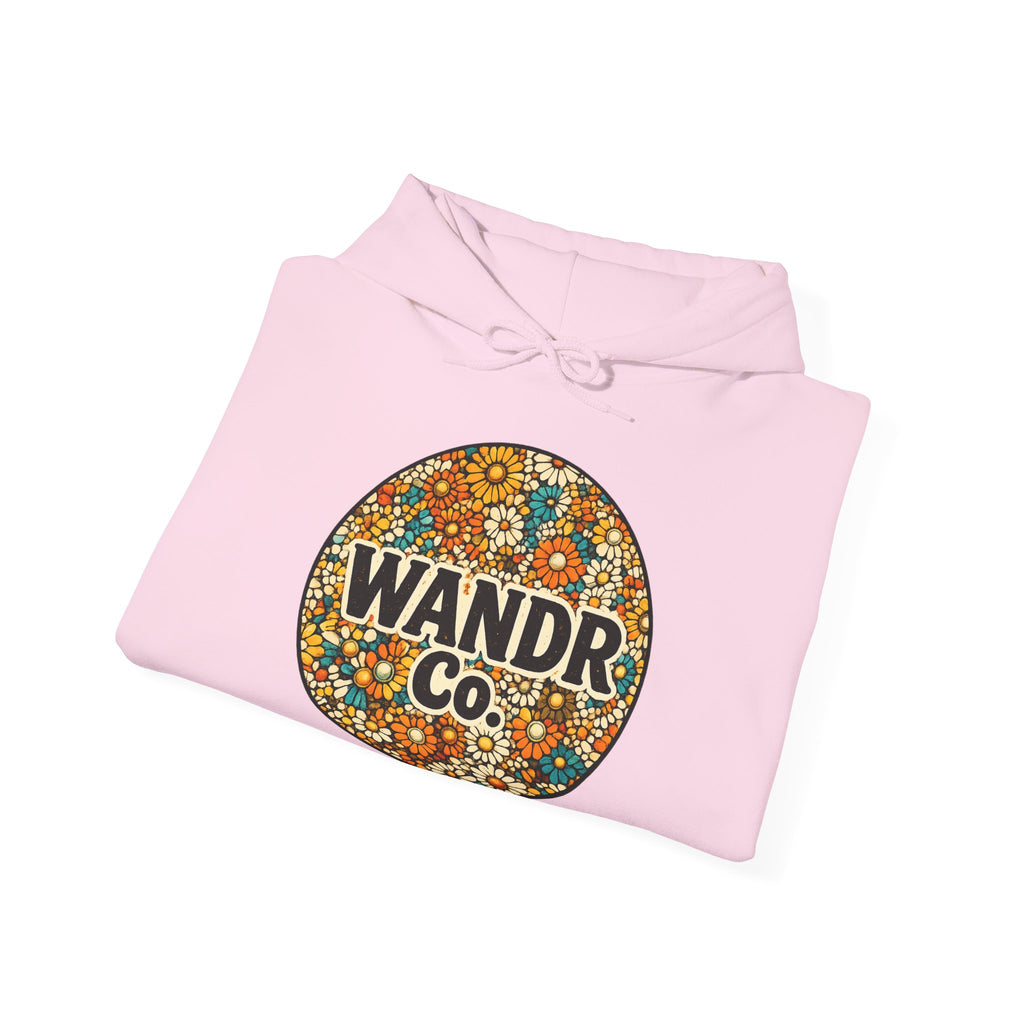 WANDR Co. Unisex Floral Logo Hoodie