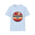 WANDR Co. Unisex Red Floral Logo T-Shirt — Vintage 70s Wanderlust Tee