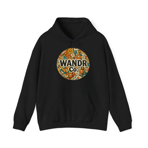 WANDR Co. Unisex Floral Logo Hoodie