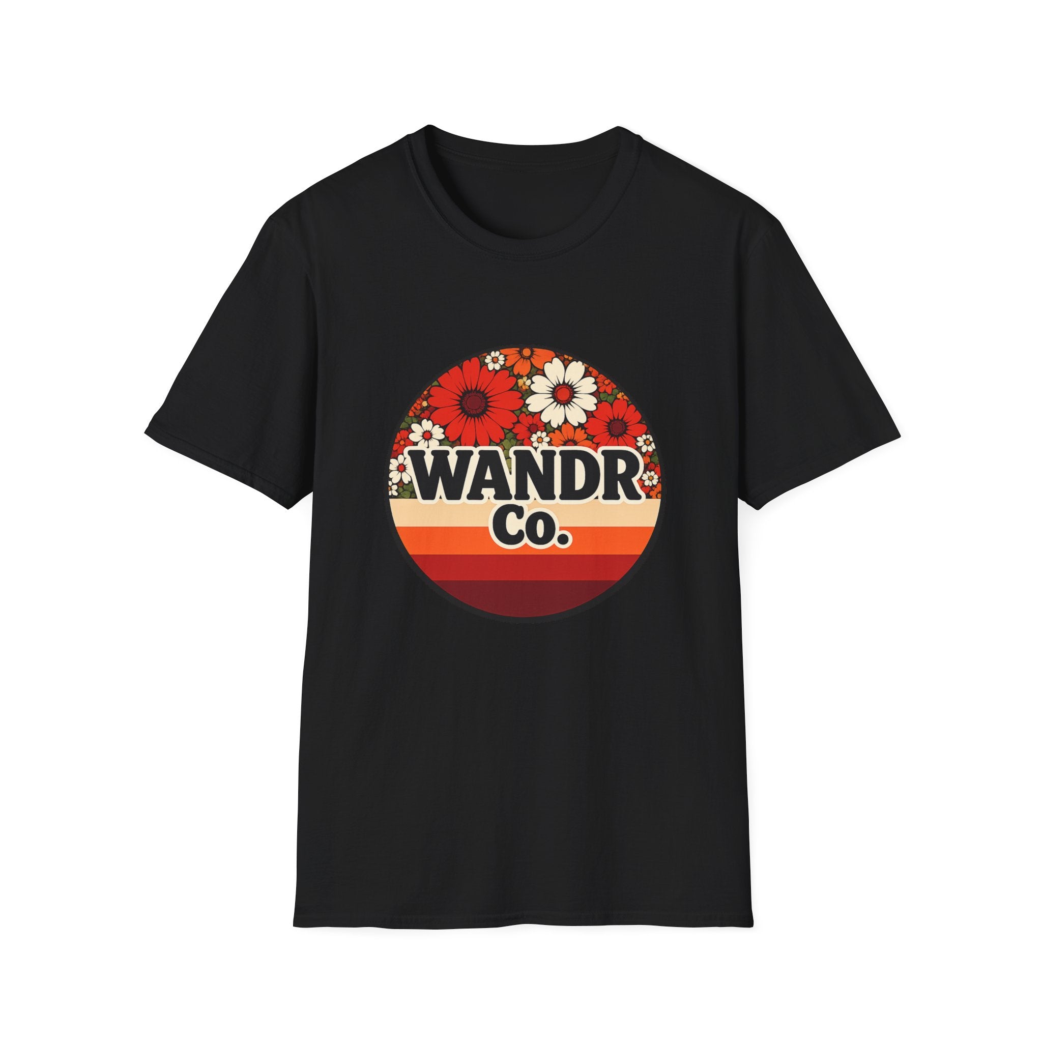 WANDR Co. Unisex Vintage Red Floral T-Shirt