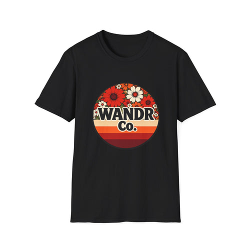 WANDR Co. Unisex Vintage Red Floral T-Shirt