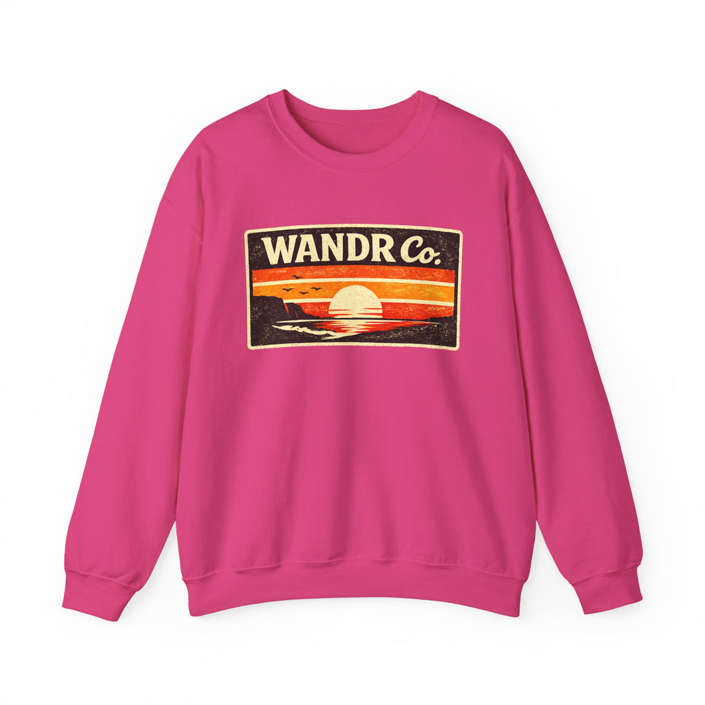 WANDR Co. Unisex Sunset Crewneck Sweatshirt
