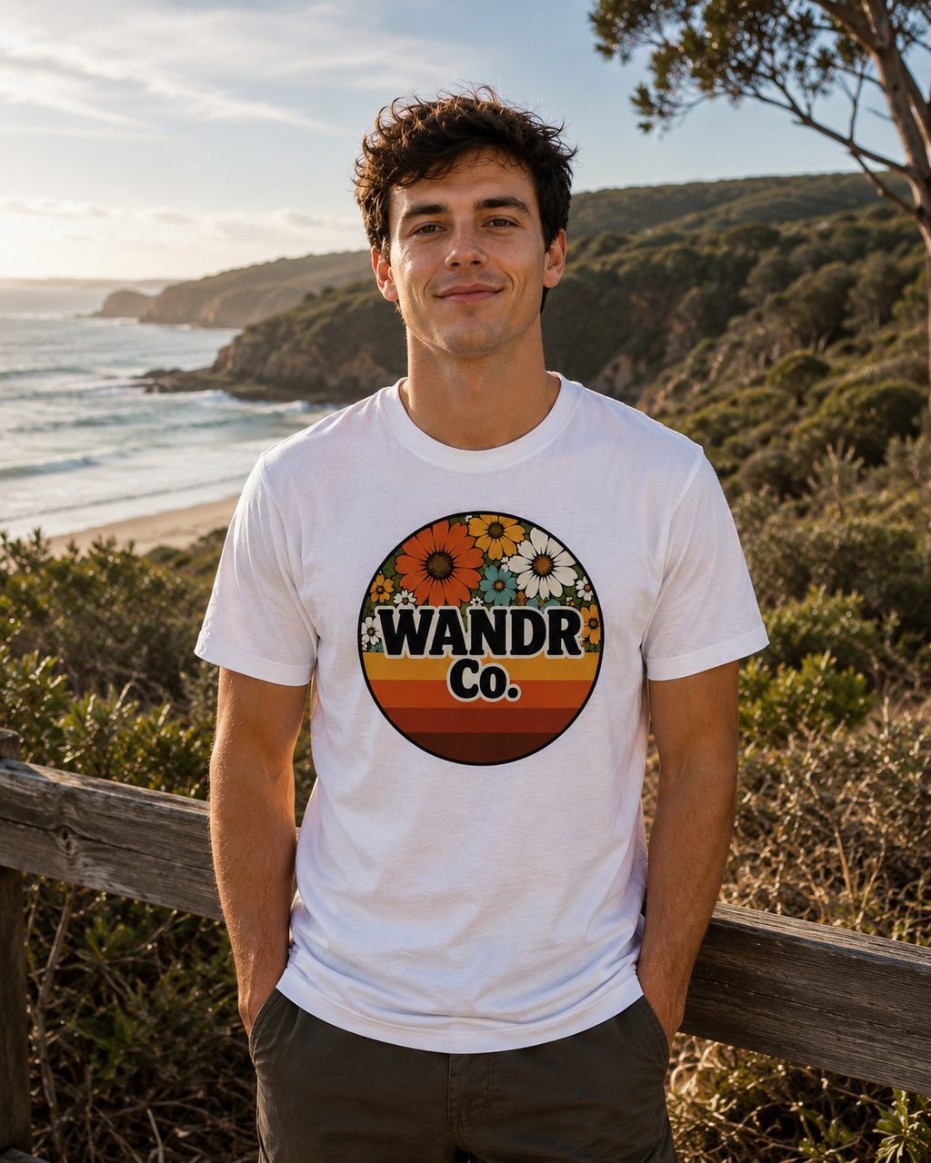 WANDR Co. Unisex Vintage Floral T-Shirt