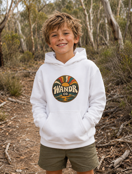 WANDR Co. Kids Retro Sunset Hoodie
